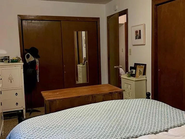 2 large closets in the bedroom