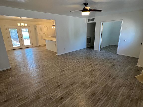 View from living room into dining /kitchen