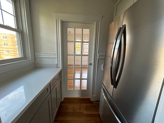 Kitchen -work Area and cabinets 
Refrigerator