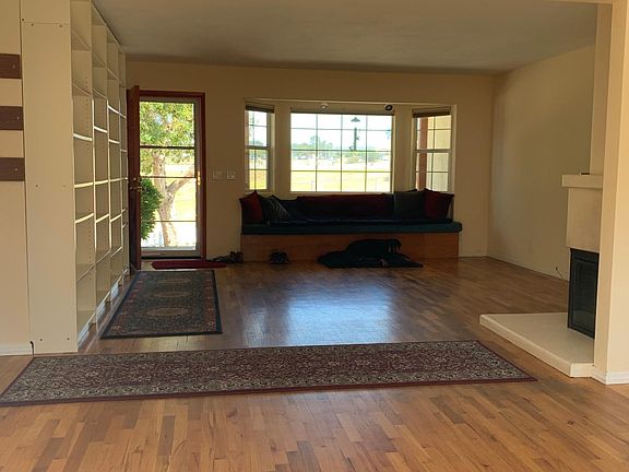 Open living room from dining room when unfurnished