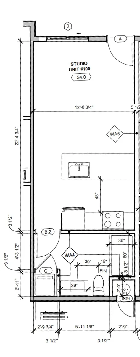 Floor plan Studio