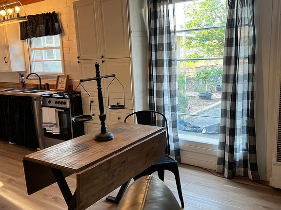 Dining area next to kitchen.