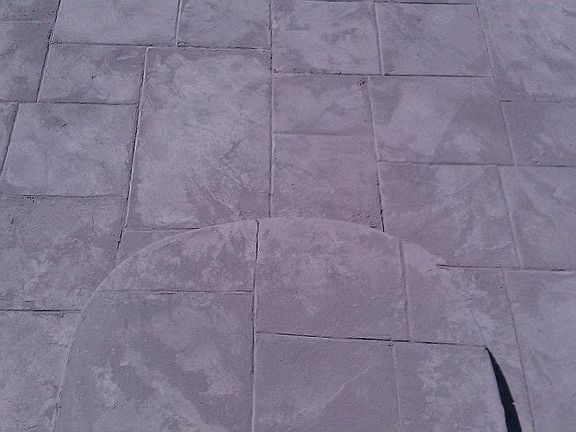 Stamped patio
