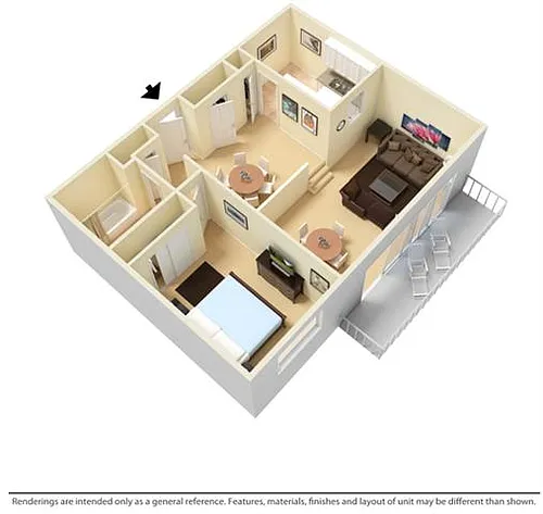Floor plan 1B1BSE