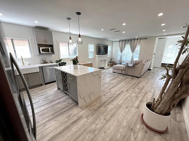 Open Concept Kitchen / Living Room