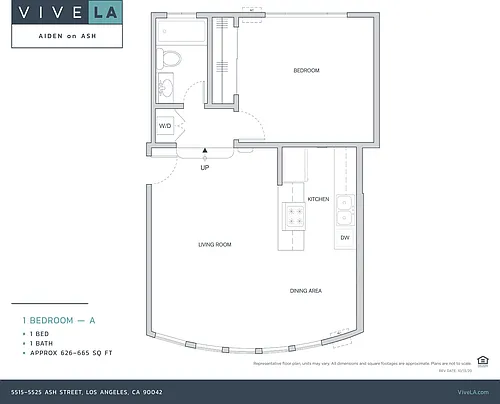 Floor plan 1 Bed / 1.0 Bath