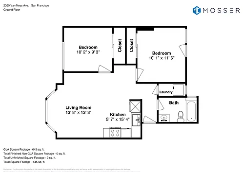 Floor plan 2 Bedroom - Plan 9