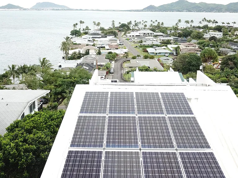 View from above. Home Solar.