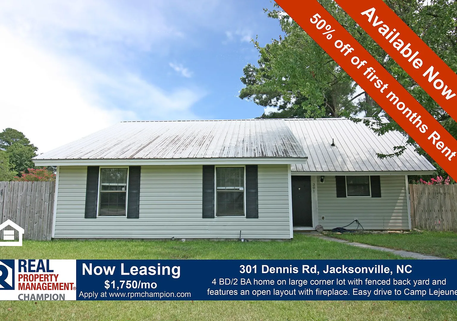 4 BD/2 BA Home on Large Corner Lot with Fenced Back Yard — Photo 1