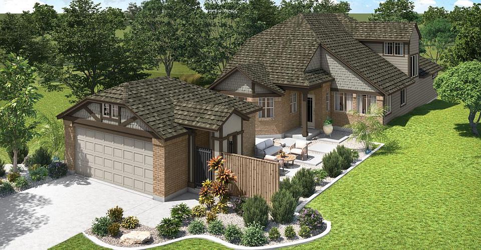 Elevation A with Garage B