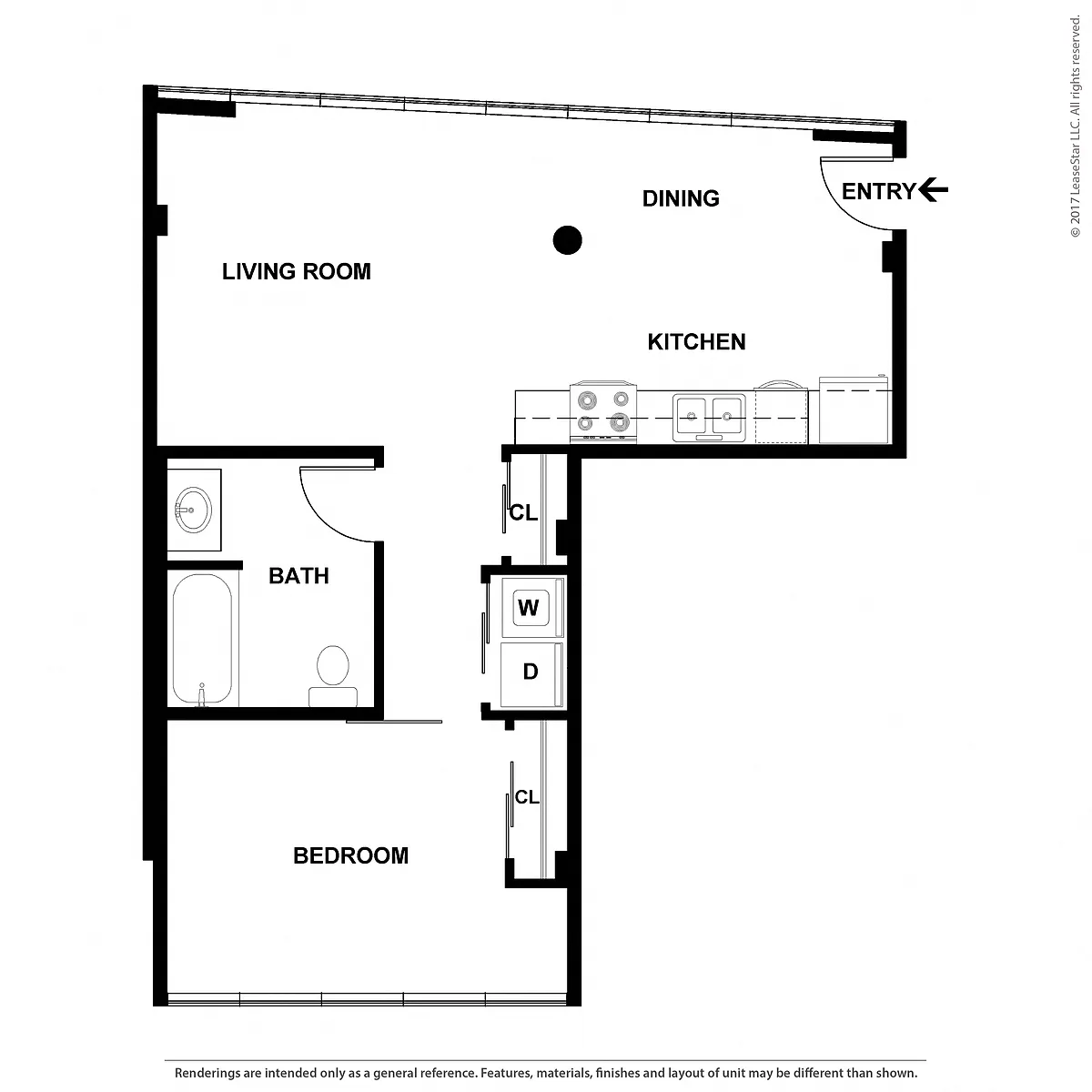 Floor plan 1X1 - C2