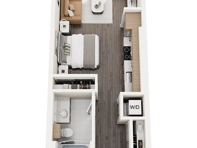Explore this stylish studio apartment designed for comfort and convenience. Explore this stylish studio apartment designed for comfort and convenience.