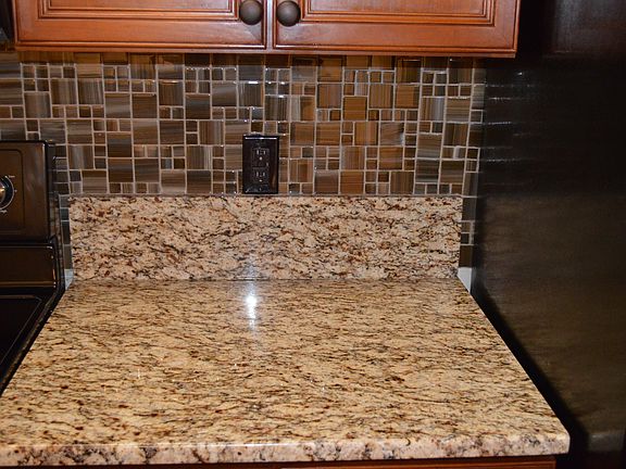 Glass Block Backsplash
