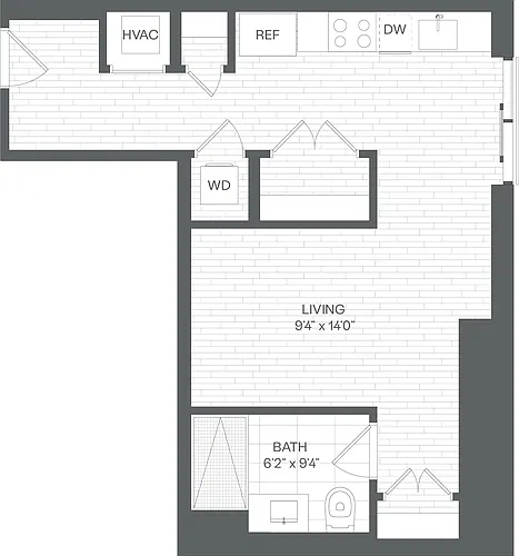 Floor plan Studio-SH