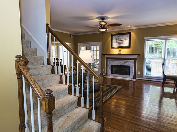 Stairway and Living Room