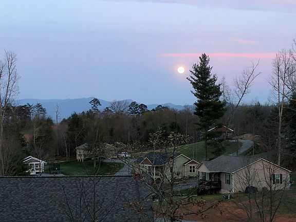 Moon/mountains - back deck