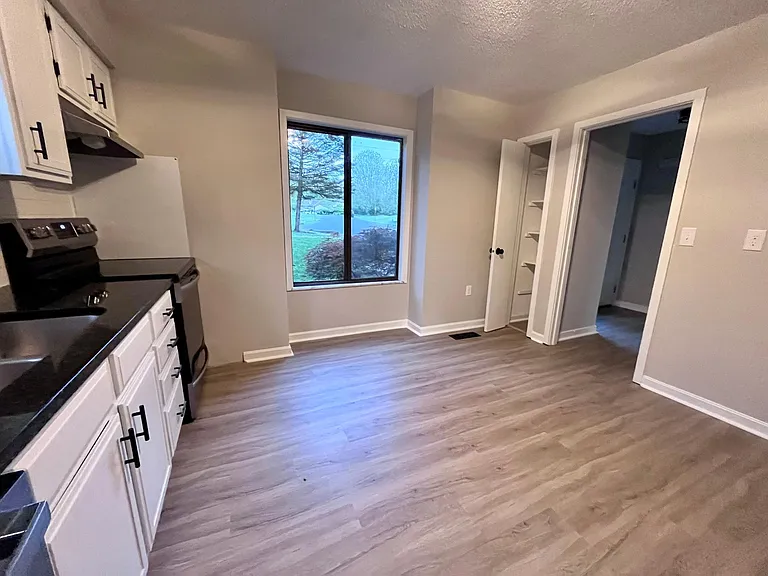 Kitchen with natural lighting and pantry storage