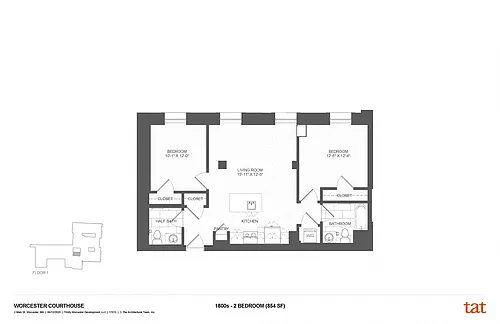 Floor plan 2 Bedroom