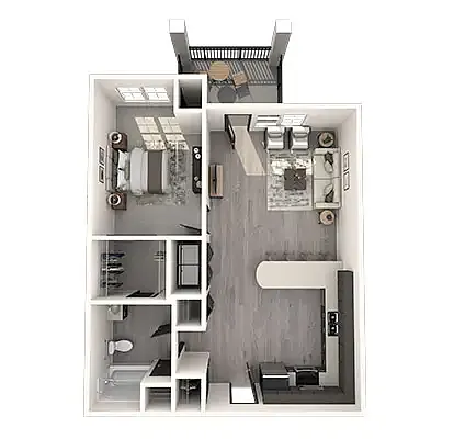 Floor plan 1B Handicap