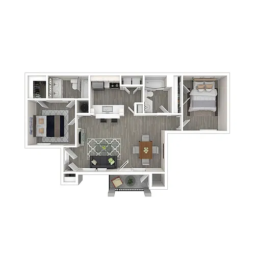 Floor plan 2X2