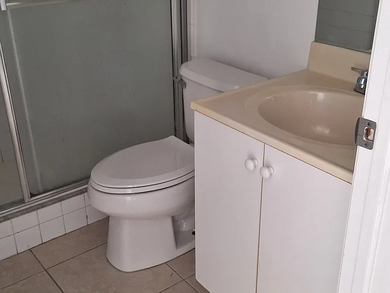 Bathroom off kitchen