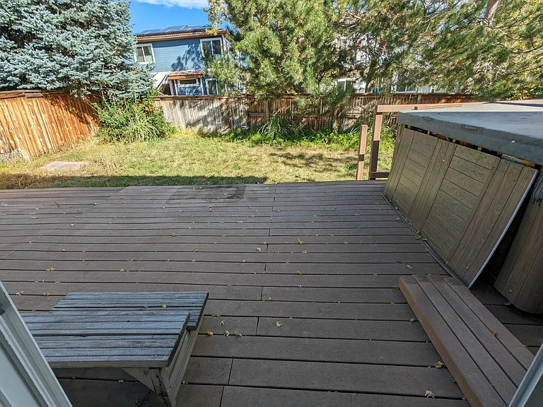 Backyard deck