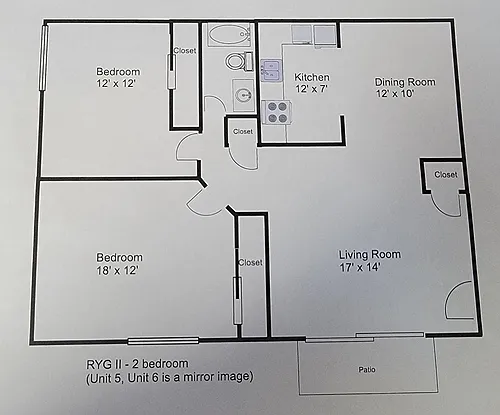 Floor plan Royal York Gardens II