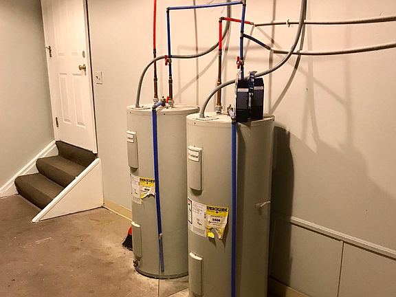 As you enter from the outside. Storage area