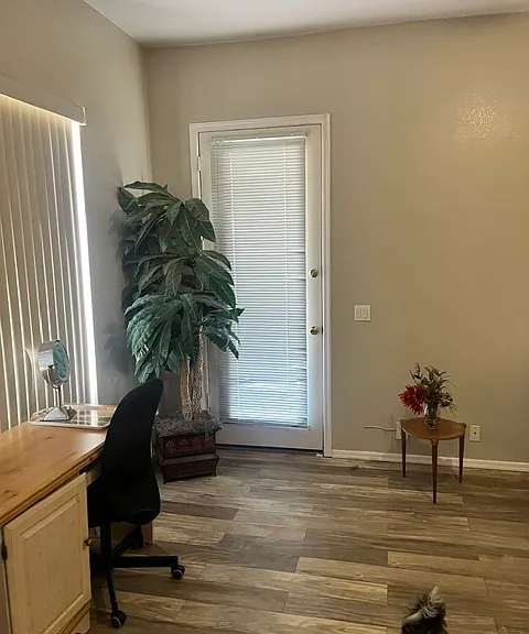 Exit from master bedroom to backyard