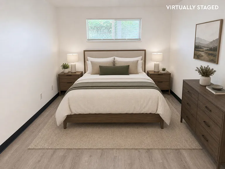 One of two bedrooms.