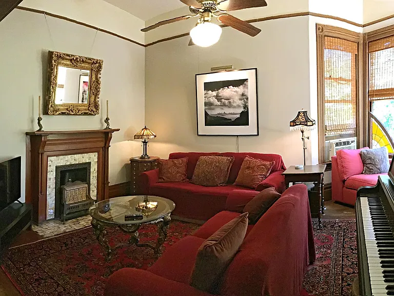 Living Room With TV & Piano