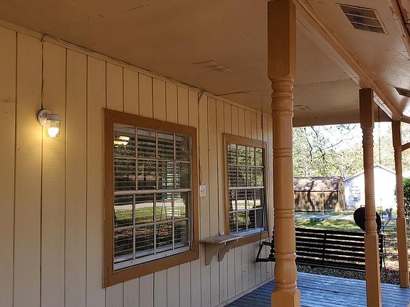 Peaceful covered front porch