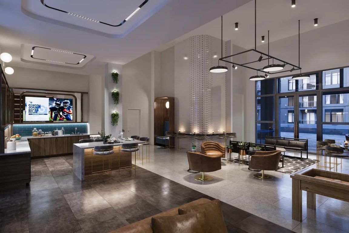 Entertain guests in the clubroom featuring easy pool access, two covered patios with ping pong, and lounge seating.