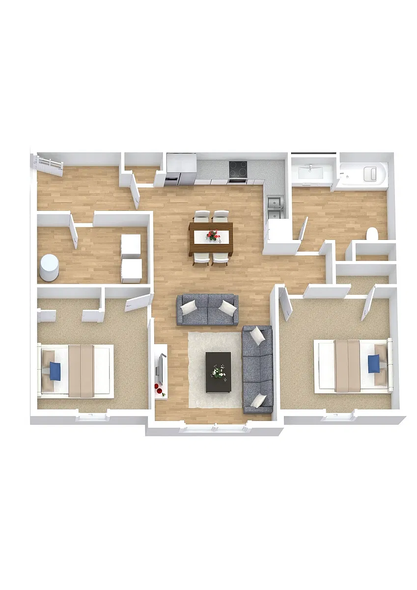 Floor plan B2 - 60 Income Restricted