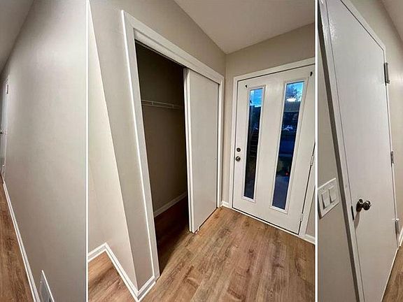 entry way with full closet