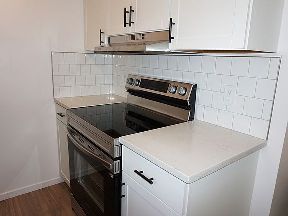Kitchen - stainless steel refrigerator, stove/oven, dishwasher, and one large sink