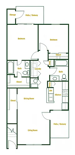 Floor plan 2 X 2