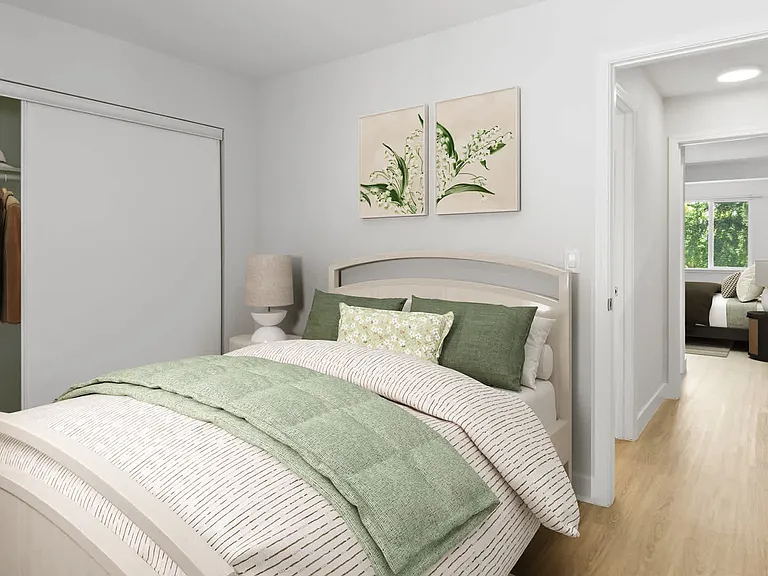 Bedroom with Hard Surface Flooring