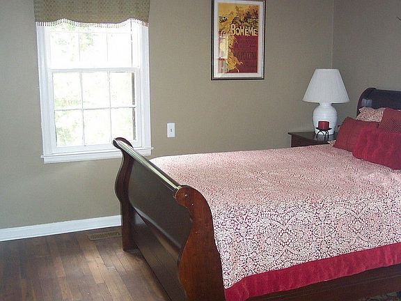 Generouly sized master bedroom. Hardwood floors and crown molding throughout home.