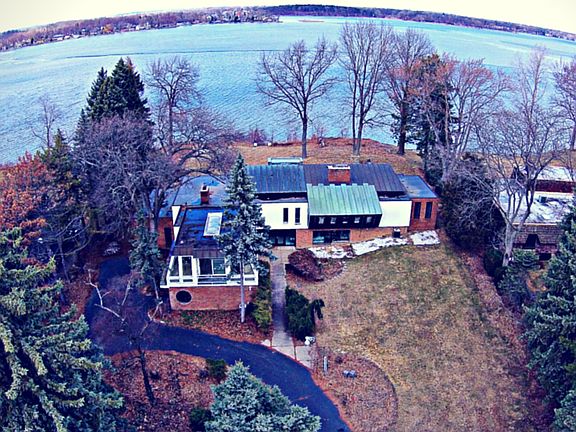 Winter Aerial Property View