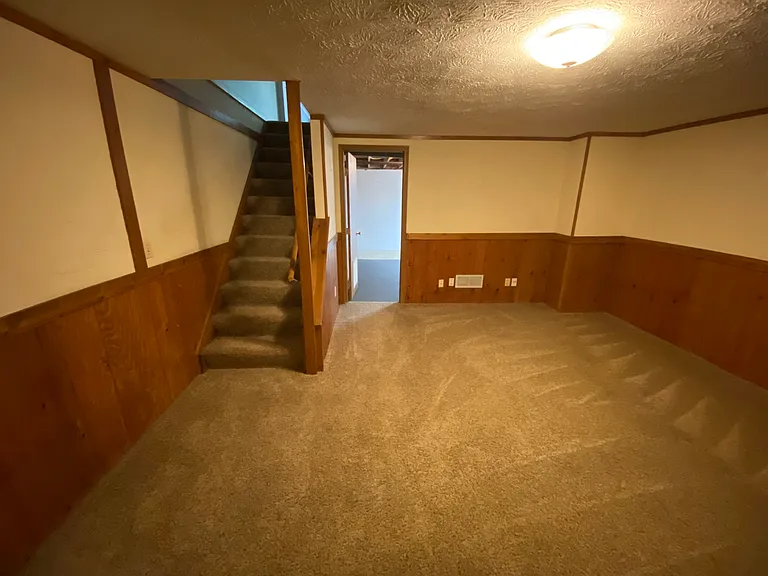 Finished side of basement