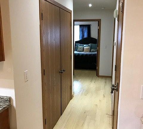 Hallway w/Laundry on left