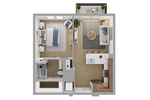 Floor plan A1b