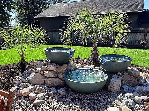 Back yard water feature