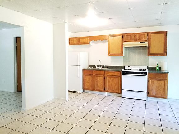 Open living room and kitchen