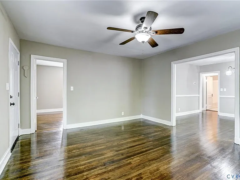 Another view from the living room! The door to the left is the front facing bedroom.