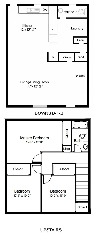 Floor plan 3 Bed 2 Bath