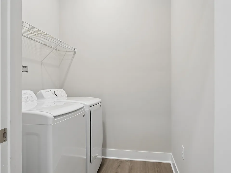 In-unit washer and dryer with each apartment at Tiffany Flats.