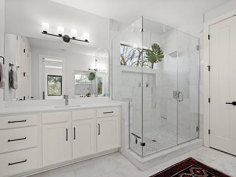 two vanities, two walk in closets