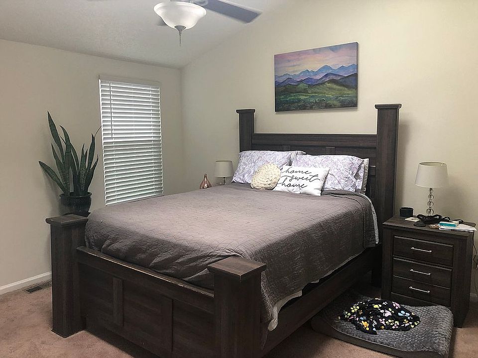 Master bedroom with skylight